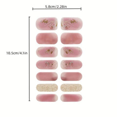 3D Nail Polish Stickers Self Adhesive Nail Decal Strips Full Cover Nail Stickers