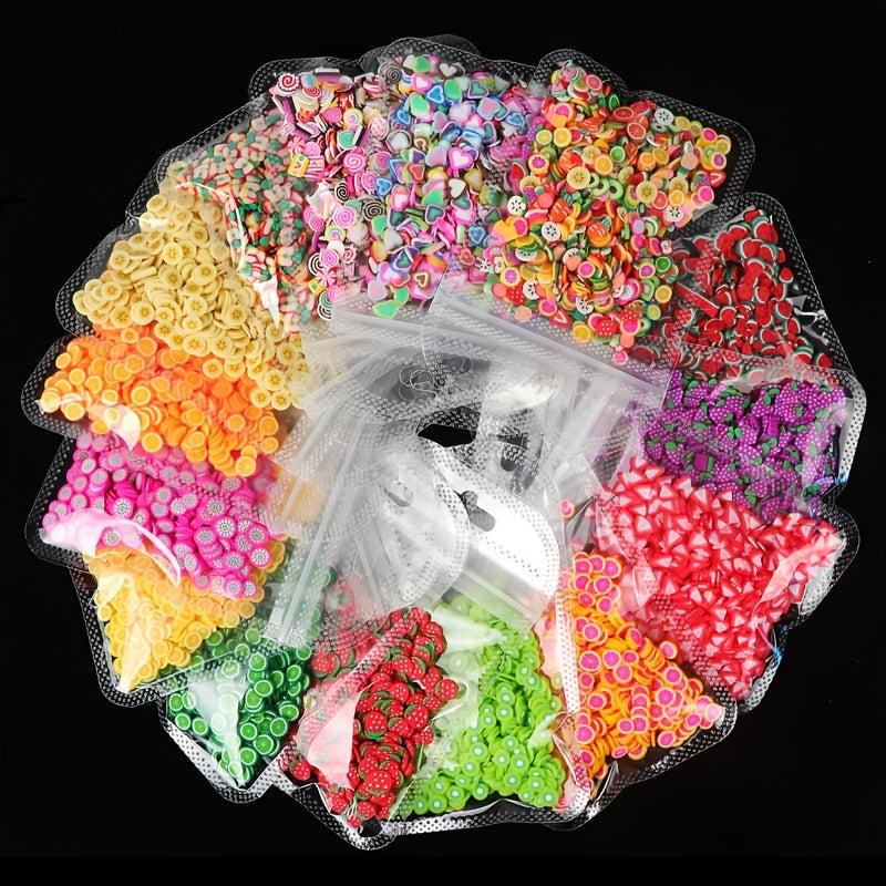 Colorful Fruit Slices Sequins for Nails DIY Nail Art Accessories
