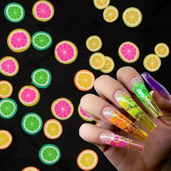 Colorful Fruit Slices Sequins for Nails DIY Nail Art Accessories