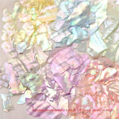 6 Colors Abalone Shell Slices for Nail Art DIY Shining Ocean Natural Flakes