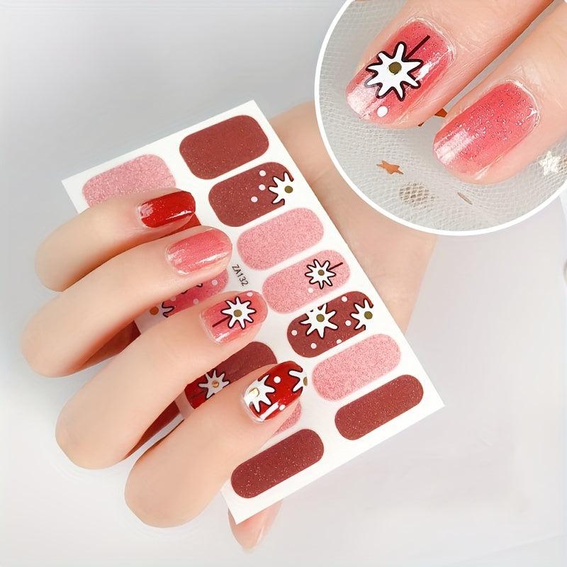 Christmas Nail Art Stickers Snowflake Santa Claus Leopard Print Nail Decals