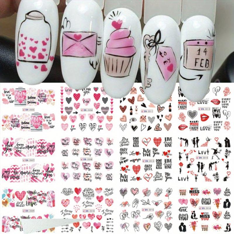 Desserts Nail Art Water Transfer Decals Cartoon Sliders