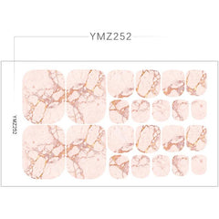 Toe Nail Wraps Art Stickers Pattern Toe Nail Art Decals Supplies