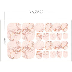 Toe Nail Wraps Art Stickers Pattern Toe Nail Art Decals Supplies