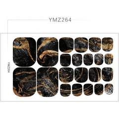 Toe Nail Wraps Art Stickers Pattern Toe Nail Art Decals Supplies