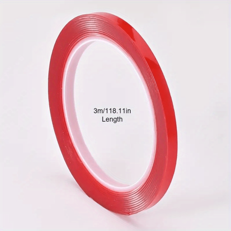 10pcs Nail Art Tape Clear Adhesive Waterproof Double Sided Mounting