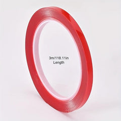 10pcs Nail Art Tape Clear Adhesive Waterproof Double Sided Mounting