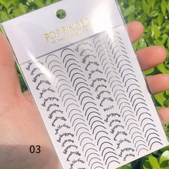 3D Rose Golden Striping Tape Nail Art for Geometric Designs