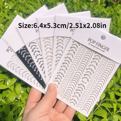 3D Rose Golden Striping Tape Nail Art for Geometric Designs