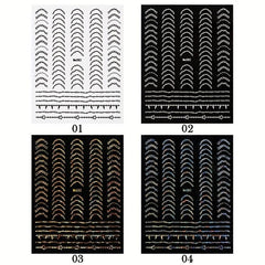 3D Nail Sticker Laser Silver Striping Tape French Style Manicure Accessories