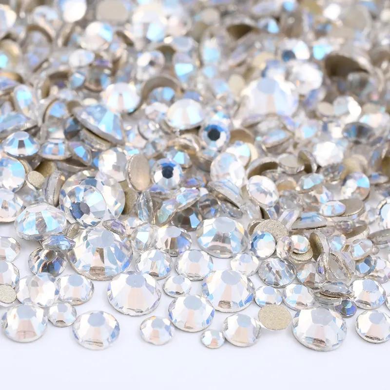 1440 pcs Glass Flat Bottom Rhinestones for DIY Crafts Nails Clothes Makeup