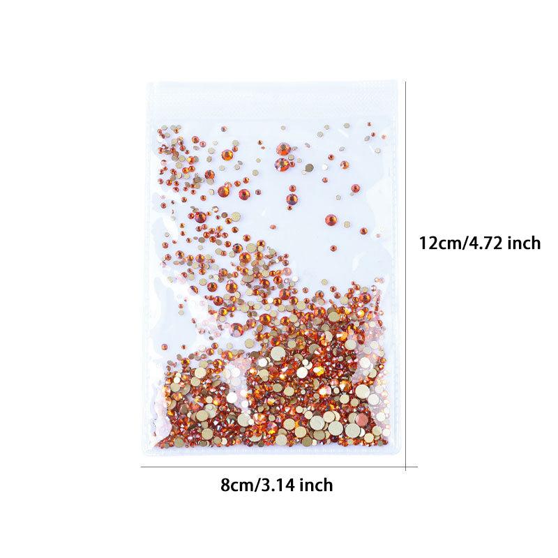 1440 pcs Glass Flat Bottom Rhinestones for DIY Crafts Nails Clothes Makeup