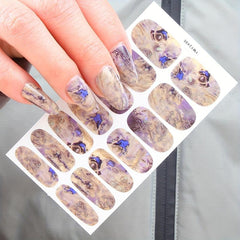 Marble Texture 3D Nail Stickers Self Adhesive Nail Decoration