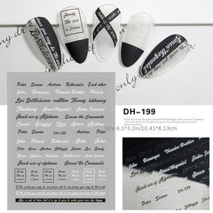 Self-Adhesive Letter Nail Stickers Nail Decals