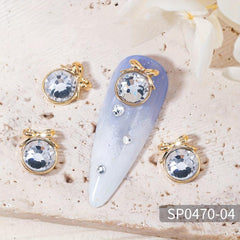 5pcs 3D Nail Art Charms AB Rhinestones Alloy Nail Gem Accessories