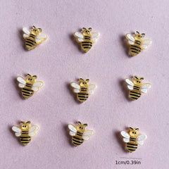 Small Resin Honeybee Nail Charms Bumblebee Ornaments