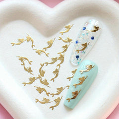Mermaid Copper Slice Nail Art Stickers For Women & Girls DIY