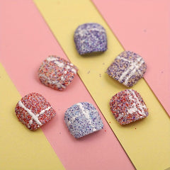 6 Pcs Holographic Nail Glitter Set Nail Decoration