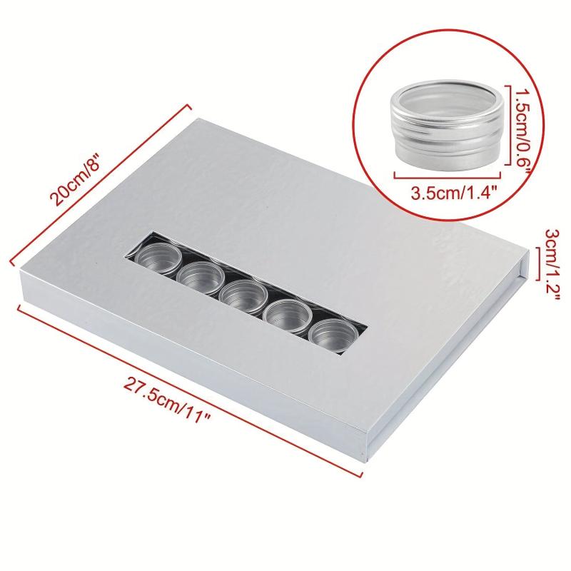 35 Grid Independent Aluminum Nail Art Empty Storage Box
