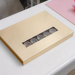 35 Grid Independent Aluminum Nail Art Empty Storage Box