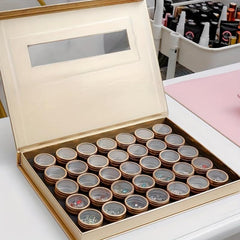 35 Grid Independent Aluminum Nail Art Empty Storage Box