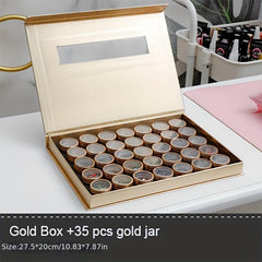 35 Grid Independent Aluminum Nail Art Empty Storage Box
