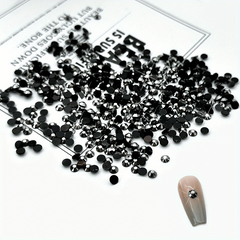 500-1000pcs Round Nail Art Rhinestones Flatback Gems for DIY Accessories