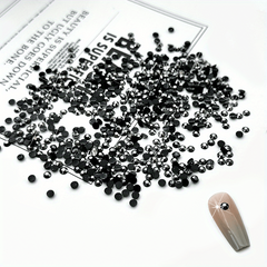 500-1000pcs Round Nail Art Rhinestones Flatback Gems for DIY Accessories