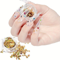Colorful Butterfly Nail Sequins Glitter Flakes DIY Nail Supplies