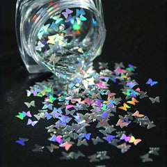 Colorful Butterfly Nail Sequins Glitter Flakes DIY Nail Supplies