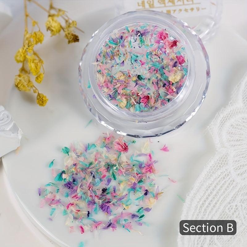 Dried Flowers Nail Art Decoration Accessories Home Salon DIY Manicure