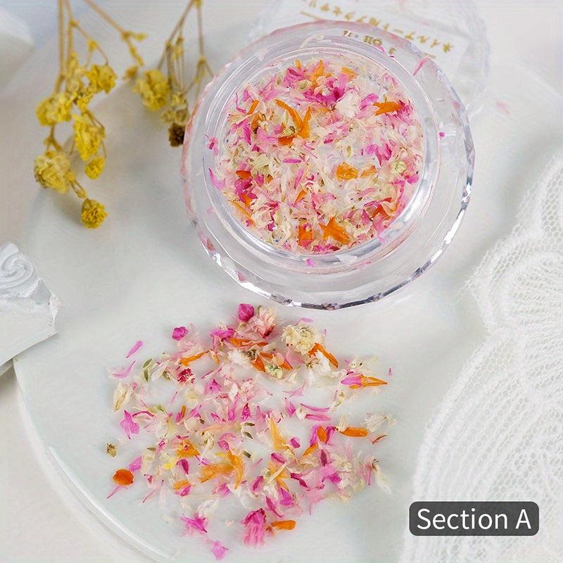 Dried Flowers Nail Art Decoration Accessories Home Salon DIY Manicure