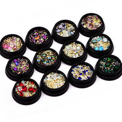 3D Nail Rhinestones And Studs Nail Rivets Set