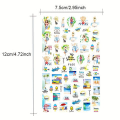 Spring Summer Nail Art Stickers Mix Personality Slider Self Adhesive Manicure