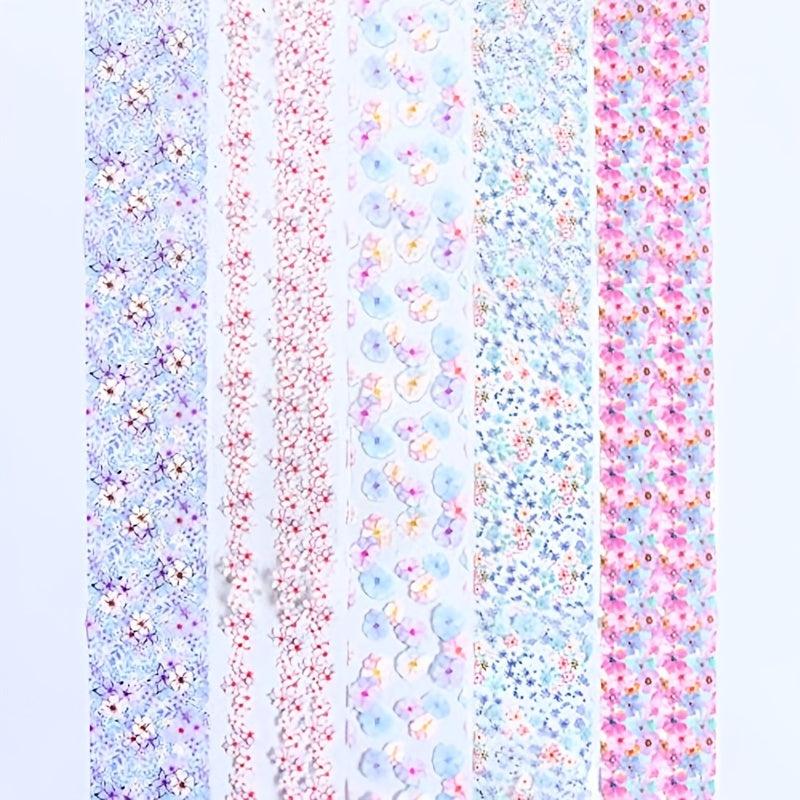 Floral Nail Foil Transfer Stickers 10 Designs Starry Sky Nail Decals