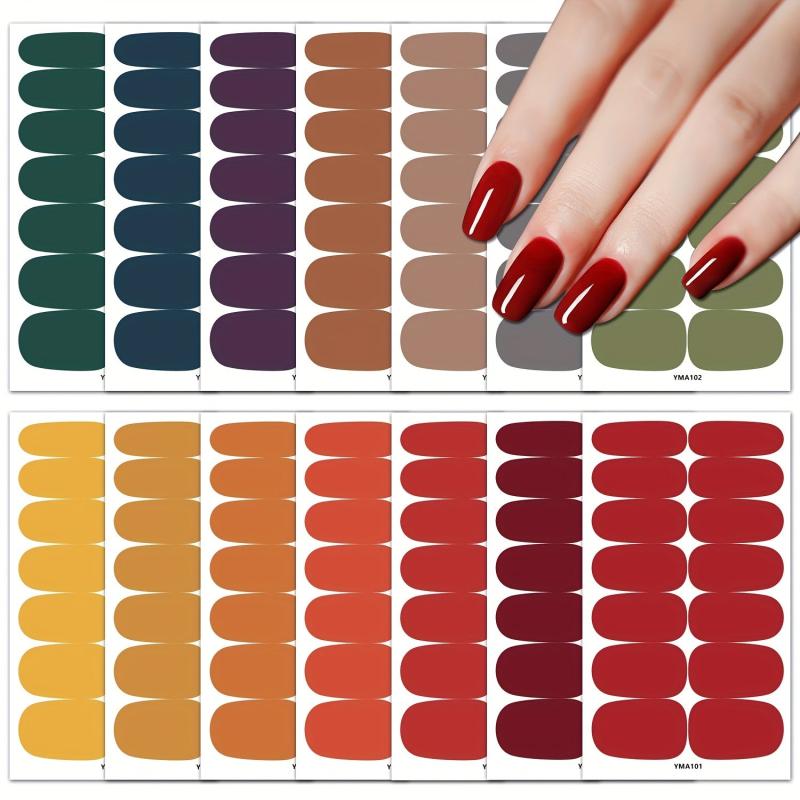 Self Adhesive Nail Art Decal Strips Manicure Decoration Kit for Women & Girls