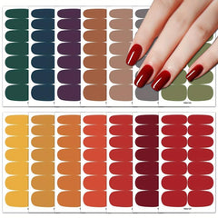 Self Adhesive Nail Art Decal Strips Manicure Decoration Kit for Women & Girls