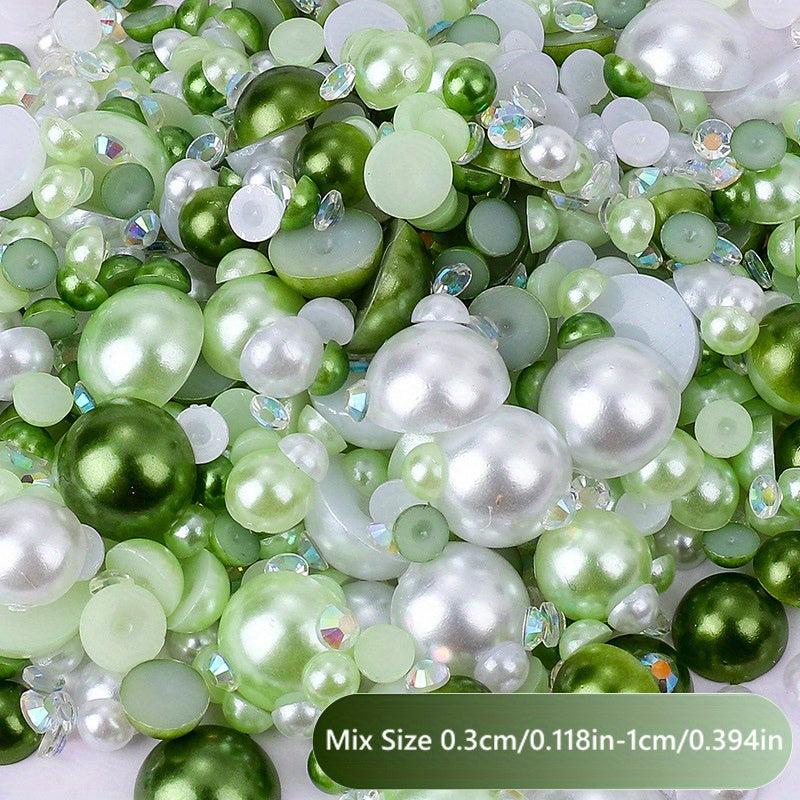 30g Resin Nail Art Pearls Clothing Decoration Half Round Flatback Pearl