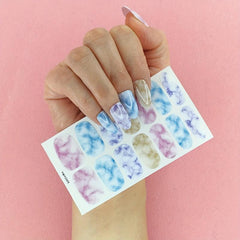 Full Cover Nail Stickers for Daily Wear & Manicure, Plain Nail Art Decorations