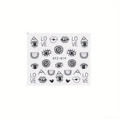 European American Nail Stickers with God Eyes