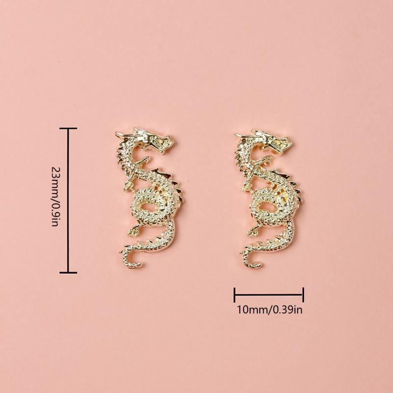 10pcs 3D Dragon Nail Art Charms Alloy Nail Art Accessories For DIY
