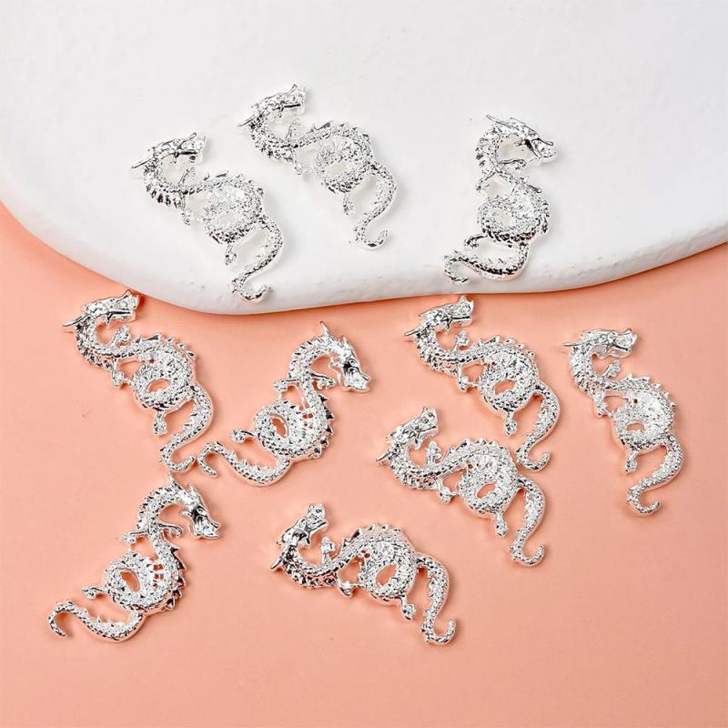 10pcs 3D Dragon Nail Art Charms Alloy Nail Art Accessories For DIY