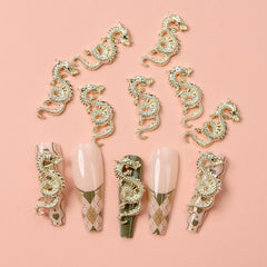 10pcs 3D Dragon Nail Art Charms Alloy Nail Art Accessories For DIY