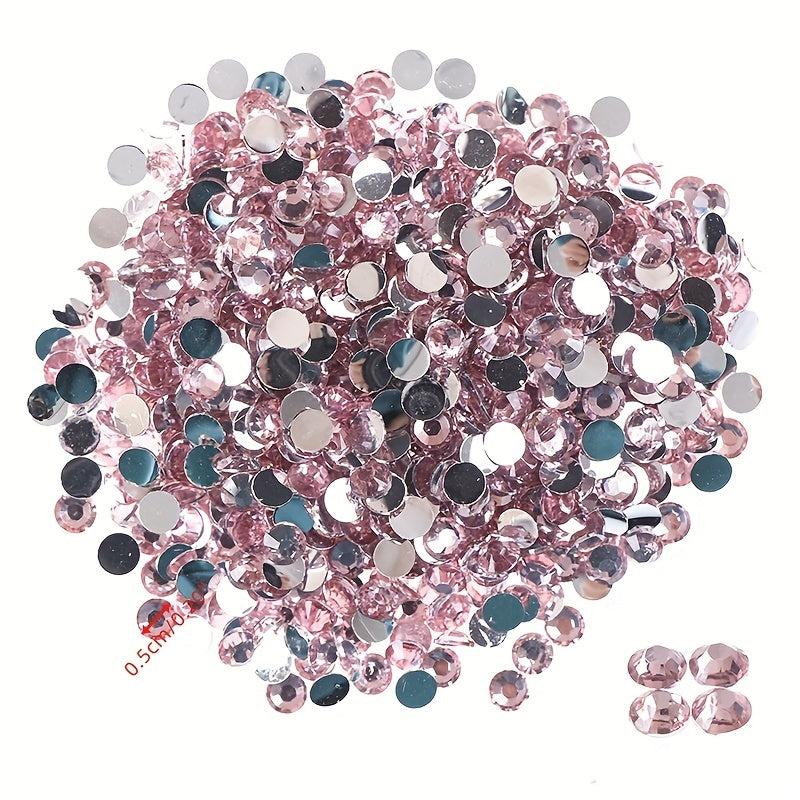 Glass Crystal Flat Back Nail Diamonds 1000 Pcs