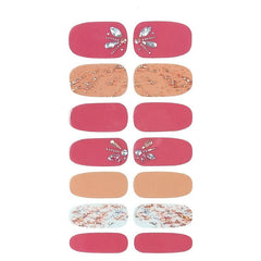 5 Sheets 3D Nail Stickers for Women Full Wraps Nail Polish Strips