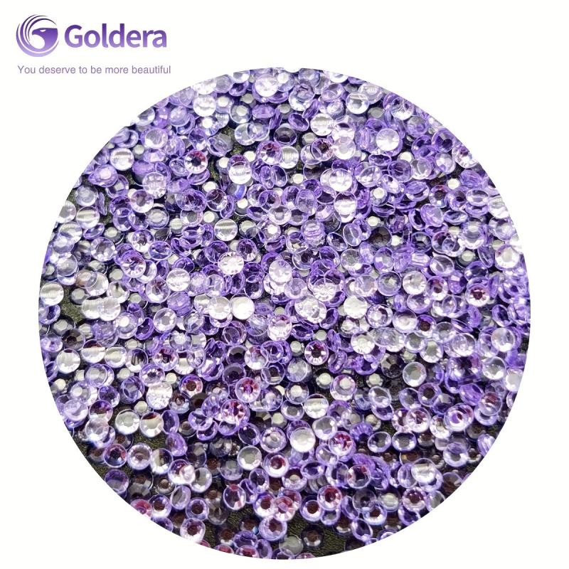 5000Pcs Pixie Nail Crystals 2mm Micro Nail Beads Iridescent Shine Charms