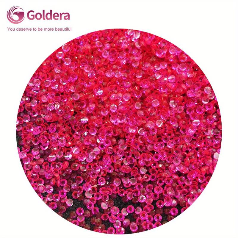 5000Pcs Pixie Nail Crystals 2mm Micro Nail Beads Iridescent Shine Charms
