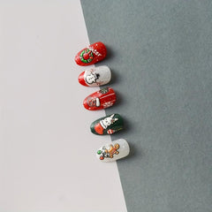 5D Embossed Chrismas Nail Stickers Set