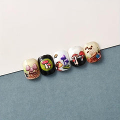 5D Snail Mushroom Nail Art Stickers Self-Adhesive Transfer Sliders