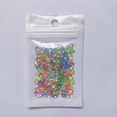 100-200pcs Heart Shaped Resin Nail Art Gemstones